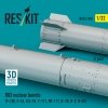 RESKIT RS32-0590 B83 nuclear bombs (2 pcs) (F-15E, F-16, F/A-18, F-111, FB-111, B-1B, B-2, B-52) (3D Printed) (1/32)